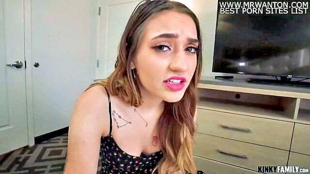 Sera Ryder - hd pov video of sera ryder giving a blowjob to stepbrother Kinky Family