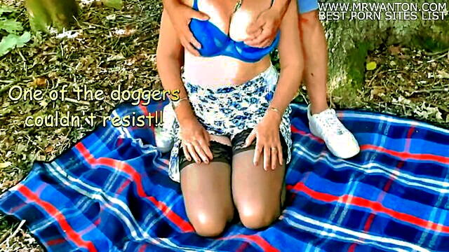 flashing, dogging, british - forest based public sex with fans of my wife part 3