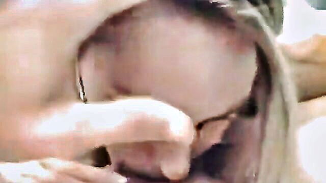 blowjob, glasses, blonde - a fair haired woman with spectacles stated she would not perform oral sex until he ejaculated featuring a blonde oral sex and spectacles