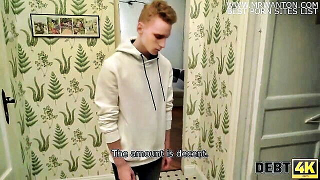 Candy Kay - young man lets unknown man have sex with his girlfriend to pay off debt DEBT4K