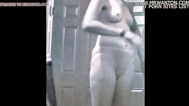 secretly recorded video of a foreign college girl in a tankini with petite breasts : Ultima