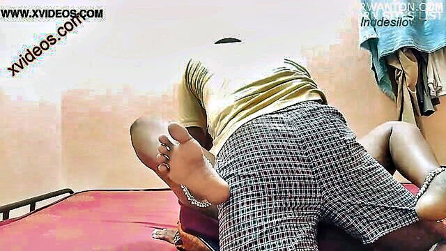 a village girl is made a milf by riding in the open : Bang