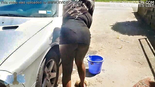 nikkistackzzzs sensual car wash experience with tattooed woman : Thejuiceent