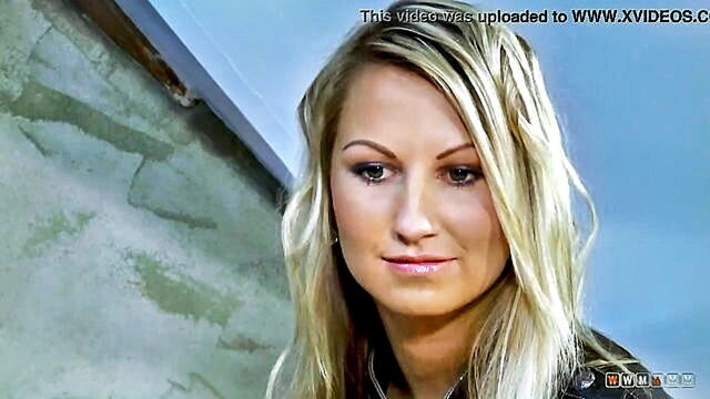 Petite Blonde Licks Cum Amazing Sex XXX Video : Fake Shooting
