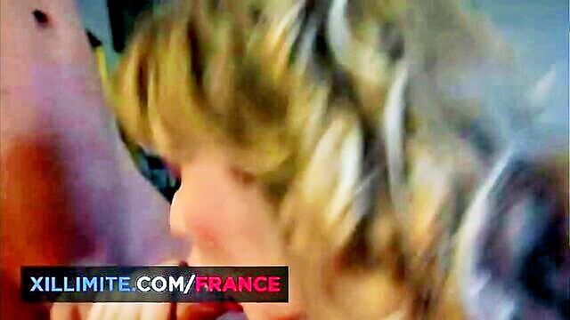 Hot Blonde Porn Video with 2 Dicks : Made In France