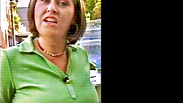big tits, british, brunette - reputed lesbian with impressive breasts and erect nipples in british tv