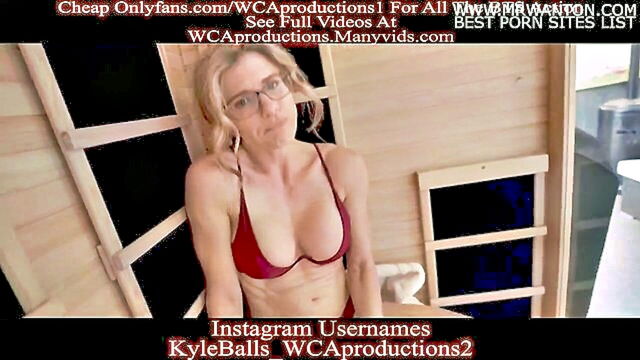 Cory Chase - sauna party with a sexy stepmom and a blow job by cory chase