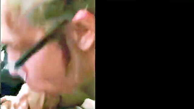 amateur, teen, blowjob - amateur teen brunette gives a sloppy blowjob in public