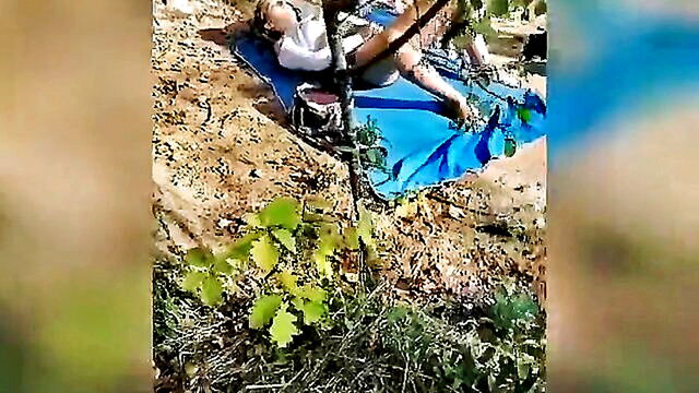 amateur, french, flashing - amateur french girl gets caught masturbating outdoors