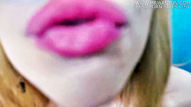 amateur, blonde, blowjob - exclusive hd video of skinny russian teen giving a blowjob and facial