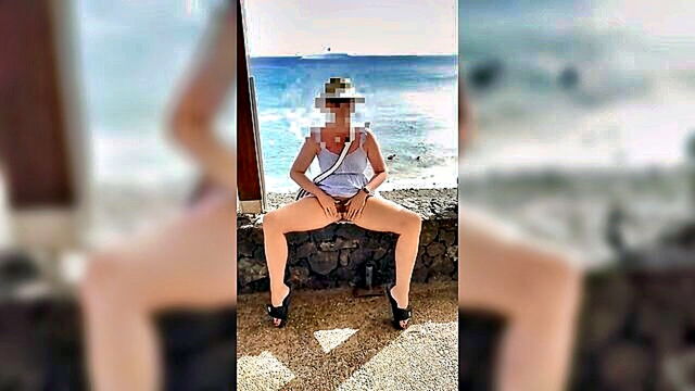 girl masturbating, hairy, flashing - teen flashing and public masturbation in lanzarote