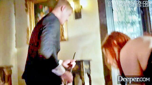 Maitland Ward, Oliver Flynn - redhead american wife maitland ward gets her deepest desires fulfilled with a hardcore blowjob Deeper