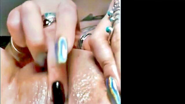 amateur, shaved, masturbation - intense solo play with a shaved caucasian amateur