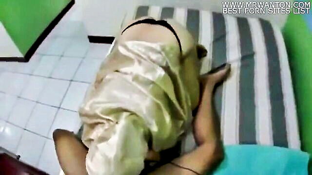blowjob, amateur, asian - indonesian jilbab clad girl gives a blowjob and engages in vaginal sex
