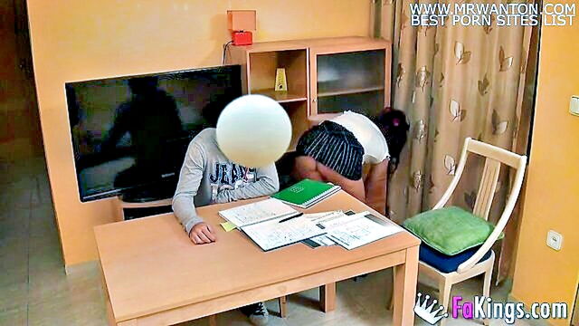 blowjob, milf, latina - teacher engages in sexual activity with virgin student in high definition video