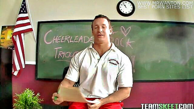 Sensi Pearl - sensual cheerleader fucks her teacher during school hours in high definition video Innocent High