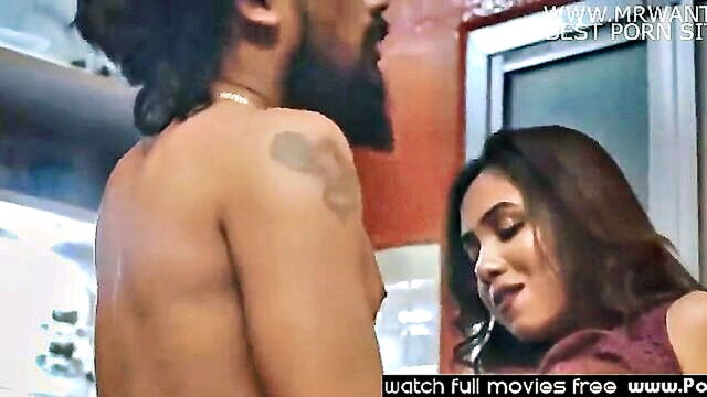 big natural tits, big butt, indian - indian house owner enjoys fucking his busty maid with big nipples