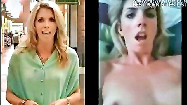 footage of a tv reporter fondling herself in her underwear