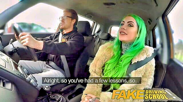 fake driving school wild fuck ride tattooed busty big ass beauty xxx : Fake Driving School