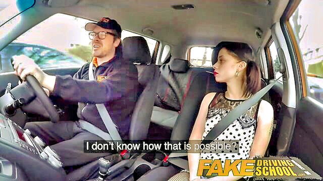 Fake Driving School Backseat Fuck