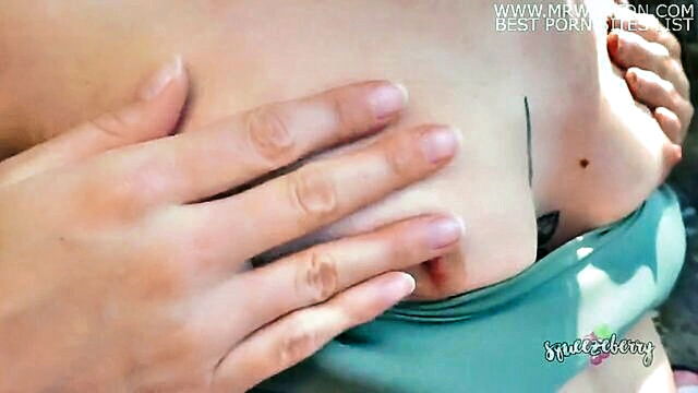 cum in mouth, brutal sex, blowjob - romantic and passionate sex on the banks of a lake
