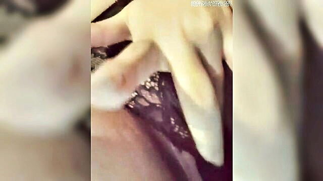 amateur, teen, lingerie - busty amateur gives a steamy solo performance in lingerie