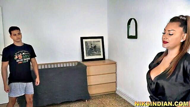 young stepson struggles to resist sleeping stepmoms seduction