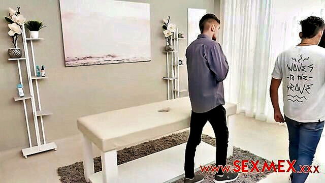 pamela rios in tantalizing teaser for threesome on massage table : Aly