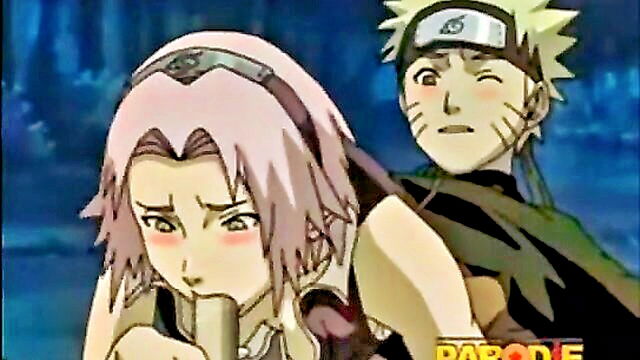 double penetration, small tits, redhead - sakuras sexual training revealed as she experiences double anal penetration with naruto and sasuke