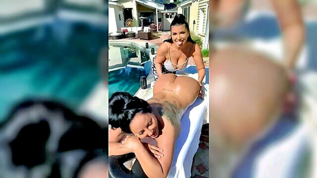 big asses, bbc sluts, big black cocks - busty beauties romi rain and kiara mia showcase their ample assets