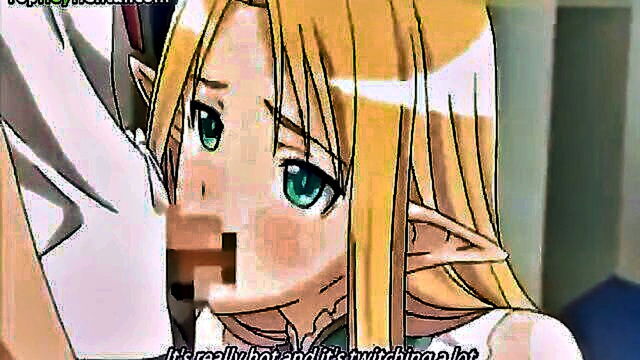 anime, cartoon, big tits - watch a naughty elf girl in a hentai video get wild and fuck with no restrictions on anip