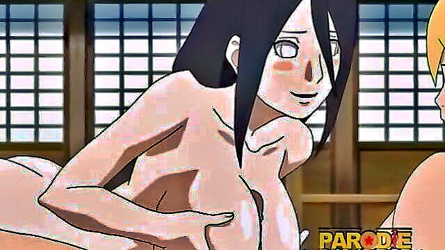 brunette, big cock, big tits - hinata and naruto engage in exciting sexual acts in different positions