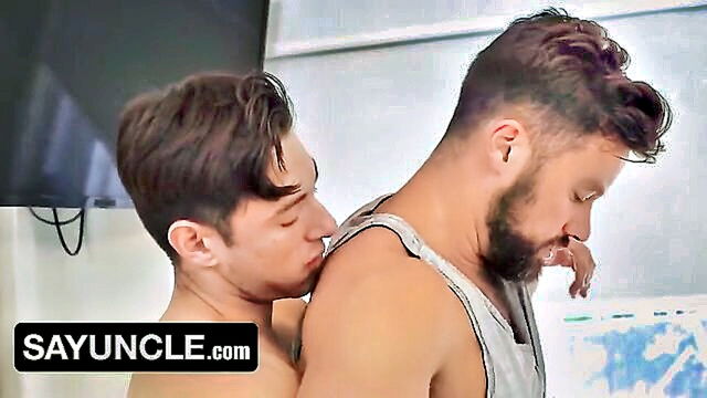 brunette, big cock, amateur - watch hd video of amateur twink archie paige and beaux matthews in steamy gay threesome