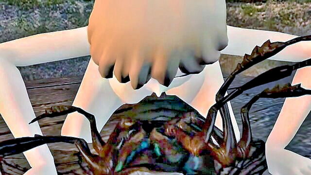 cartoon, big tits, anime - seras in the web 2 hentai teens wild ride in deepthroat delight