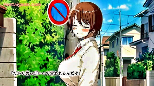 anime, new hentai defenseless boyish girl, japanese hentai - freshly released hentai features a girl with boyish looks getting unprotected