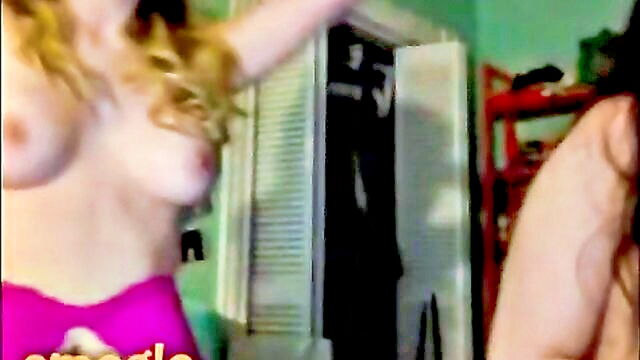 omegle, two friends, pussy - two friends playfully provoke with their bodies on omegle
