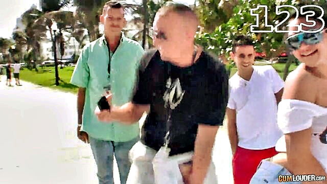 Marco Banderas, Violet Vasquez - violet vasquez a stunning puerto rican beauty showcases her voluptuous rear end while charming passersby on the miami boardwalk her flirtatious demeanor and alluring curves earn her the complimentary title superlatina
