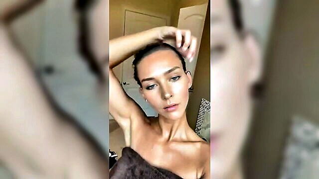 brunette, softcore, amateur - rachel cooks solo shower performance on onlyfans
