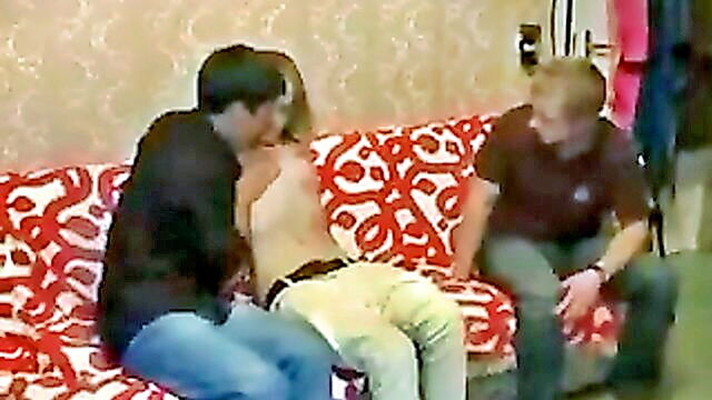blowjob, european, amateur - interruption guy gets caught having sex with another girl in front of his girlfriend