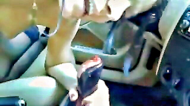 amateur, masturbation, solo - a cam girl pleasures herself in a vehicle