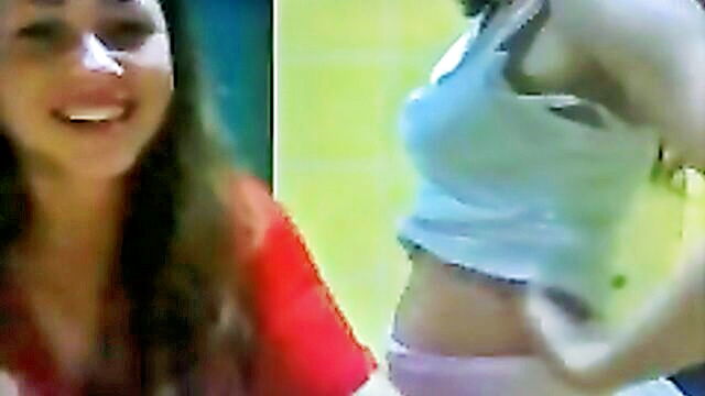 amateur, babe, brunette - gabi and nati webcam lesbian twins with big natural tits