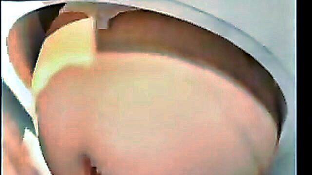anal, asian, ass - anal fuck through gloryhole with asian buttocks