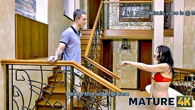 beautiful mature gets hairy blowjob   russian sex videos : Mature4K