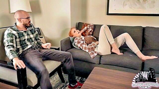 anal, redhead, babe - sensual treatment therapist helps aroused patient relieve themselves anally