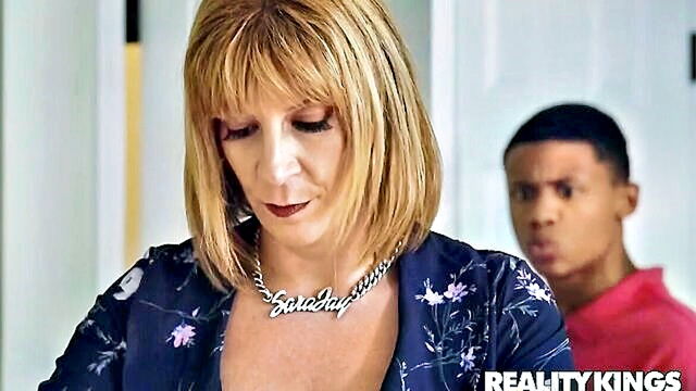 middle aged homemaker sara jay encounters a young african american man named lil d for an intense interracial sexual encounter : Reality Kings
