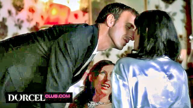 a man getting lucky with two mature women : DorcelClub