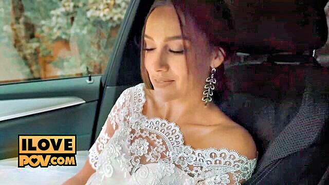 nailed hard, runaway, and gets - a wedding attendee gives a blowjob to an unknown driver and experiences intense intercourse