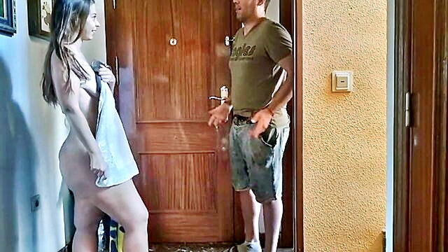 delivery guy, pizza delivery guy, pizza delivery - the fortunate pizza delivery boy has sex with the amazing girl