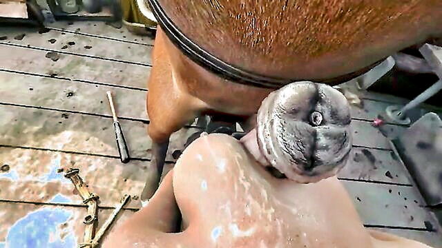 3d 69, hardcore, anal - 3d animated hentai featuring horse and asian fetish