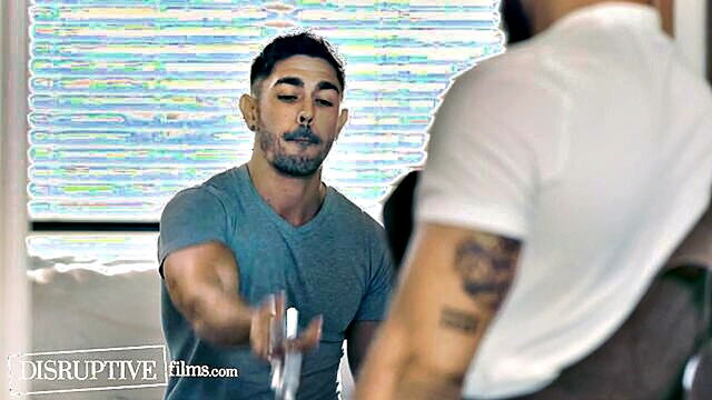 taboo, gay sex, disruptivefilms - murky hotel owner lusts over stranded athlete and violates social codes